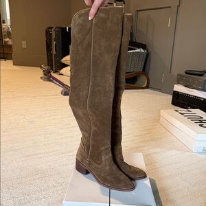 Dolce vita khaki Suede Knee-High Boots